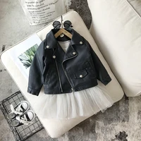 2020 baby girl boy spring autumn winter pu coat jacket kids fashion leather jackets children coats overwear clothes 1 10age