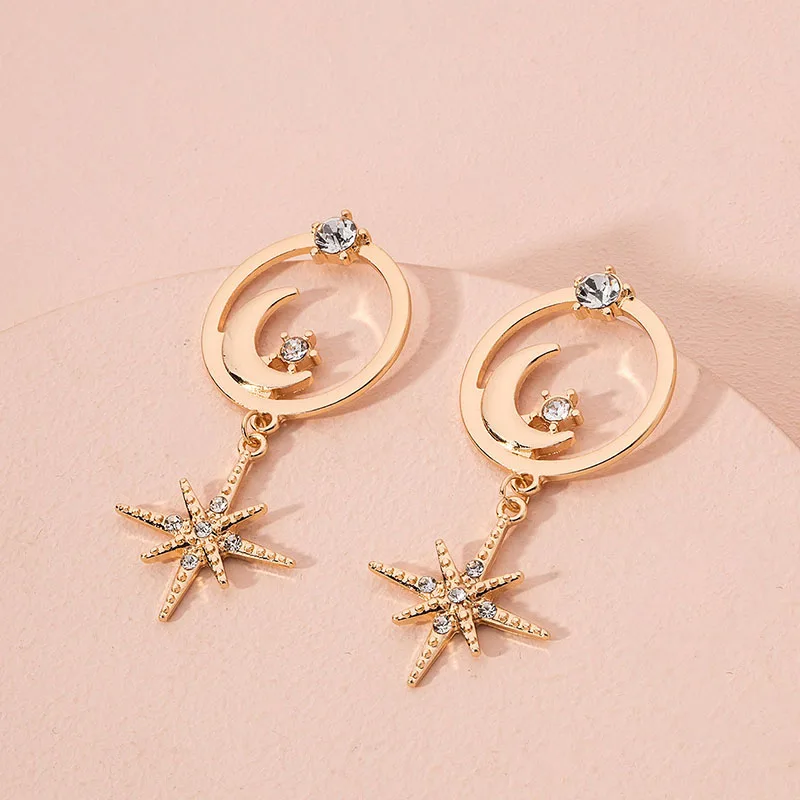 Серьги-капельки TimLee из цинкового сплава с планетами