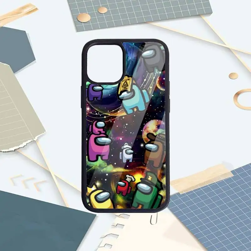 

Hot Mobile Game Among Us Phone Case PC For iPhone 11 12 pro XS MAX 8 7 6 6S Plus X 5S SE 2020 XR