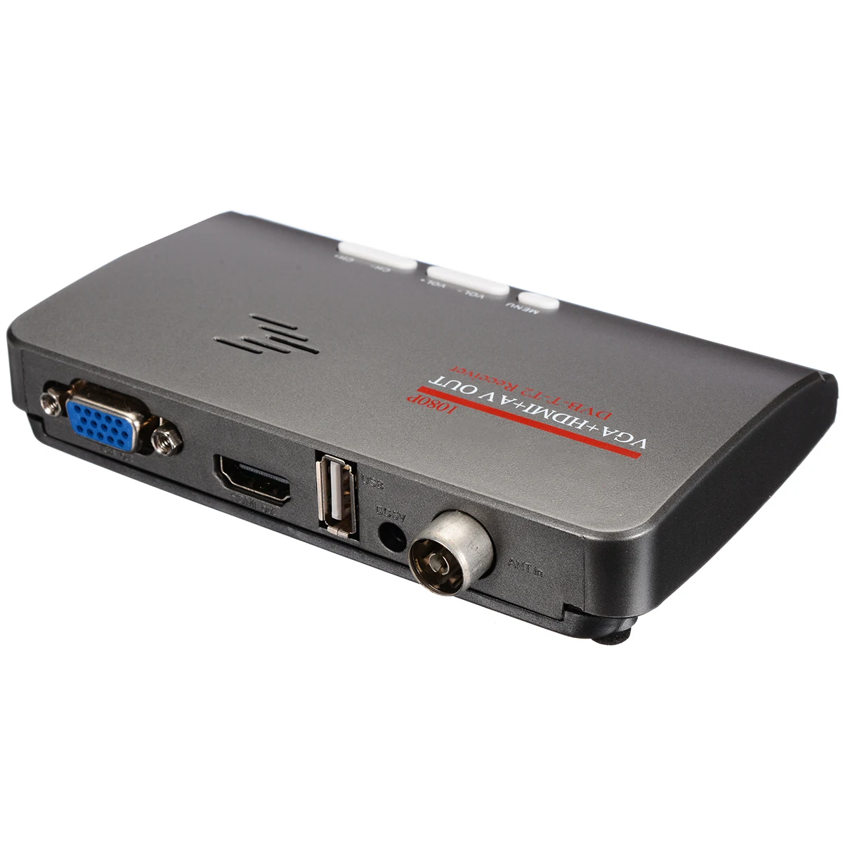 Новый HDMI совместимый DVB T/T2 ТВ коробка AV CVBS тюнер приемник с пультом