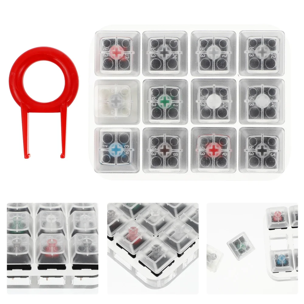 

1pc Mechanical Keyboard Tester Switches Acrylic Base Key Caps Testing Tool