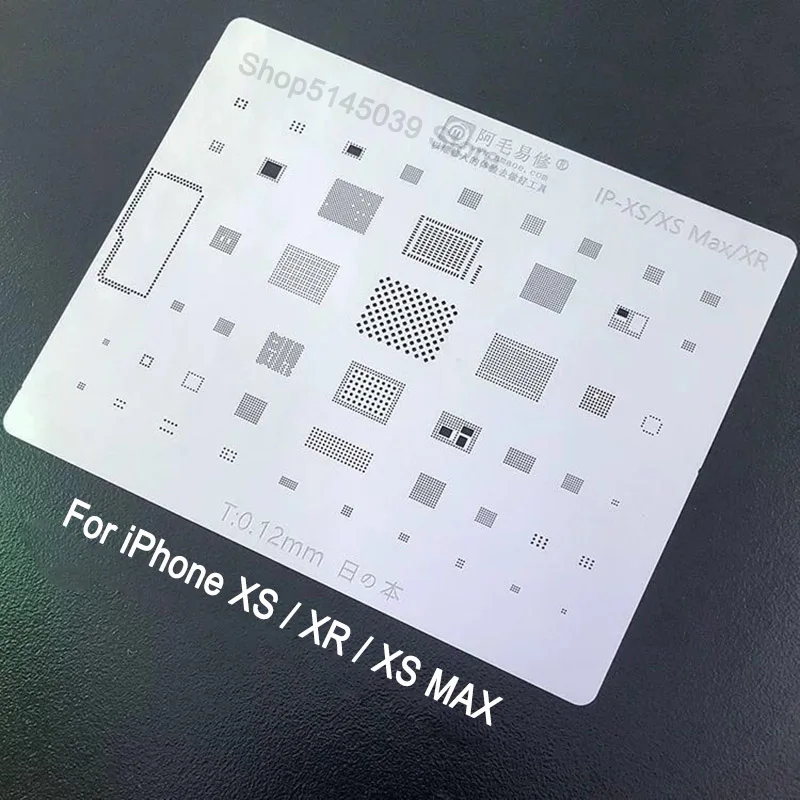 Трафарет BGA для iPhone XS XSMAX XR с ЦП битом материнская плата Amaoe IC Fix