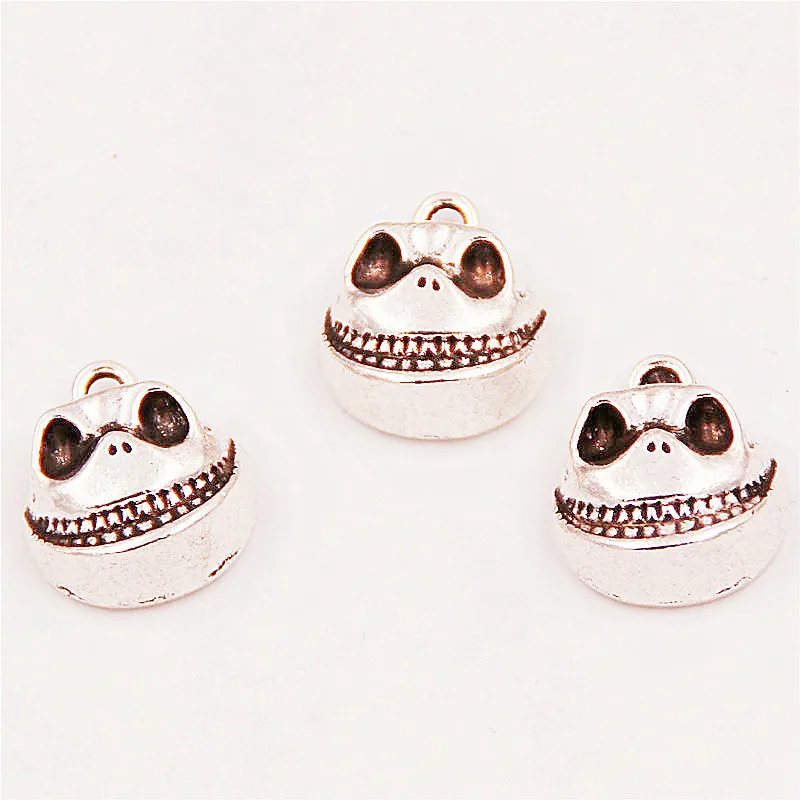 8 шт. посеребренное 3D Смешное выражение лица клоуна в стиле хип-хоп ожерелье