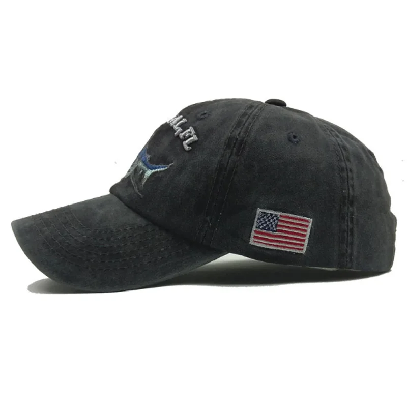 Мужская бейсбольная кепка 100% хлопок с эффектом потертости Snapback Ретро стиль