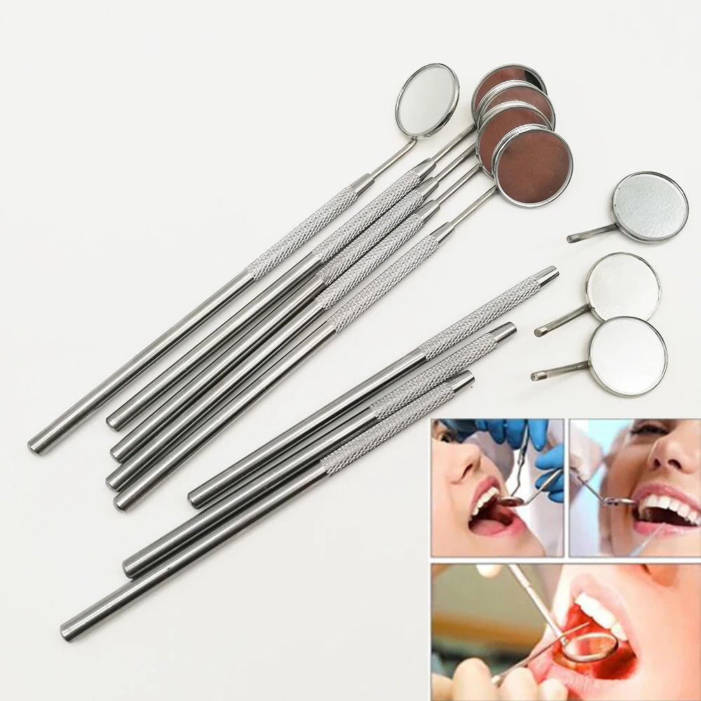 

Dental Mouth Mirror Stainless Steel Dentist Instruments Mouth Oral Care Clean Dentist Tools Dentistry Lab Mirror Dental Material