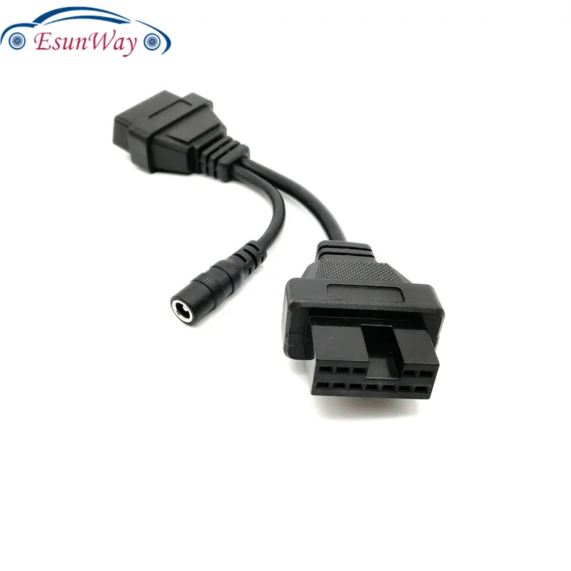 OBD2 OBDII кабель для MITSUBISHI 12pin до 16Pin адаптер Разъем диагностический сканер