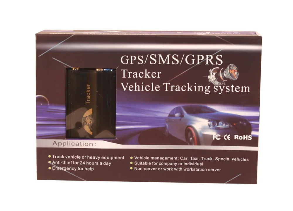 GPS-трекер GPS GSM GPRS для автомобиля Φ TK103B четырехдиапазонная система отслеживания