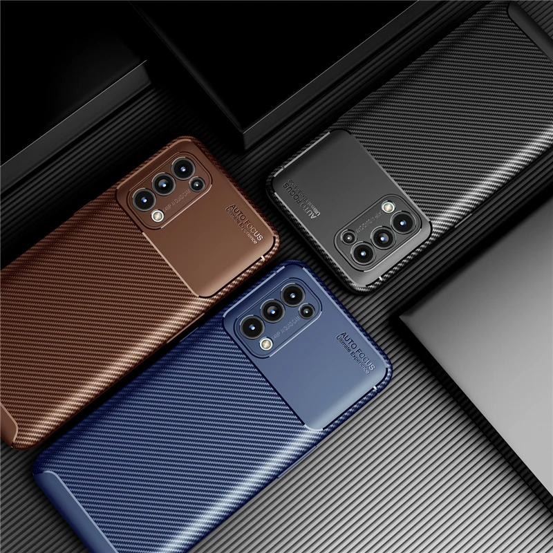 for oppo reno5 5g case soft bumper silicone slim carbon fiber back case for oppo reno 5 5g cover for oppo reno5 reno 5 pro 5g free global shipping