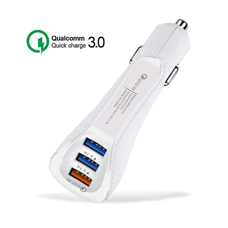 

Qc3.0 quick Charge car Charger 5.1 1A 1 Drive 3 QC 3.0 Mobile phone charger 3 USB Car charger 3 USB connector charger