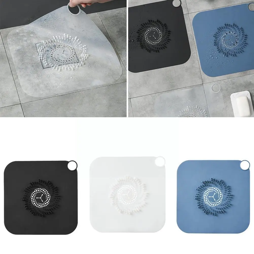 

Loor Drain Cover Anti Clogging Silicone Filter Screen Pad Floor Bathroom For Kitchen Household Sink Drain B6E1