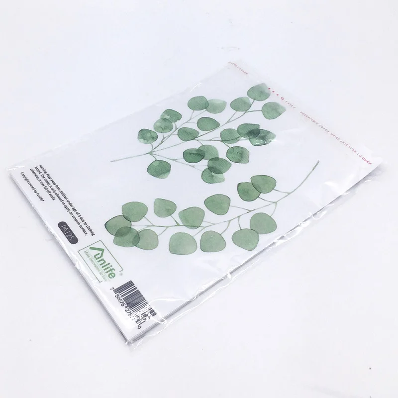 Акварель растение настенный наклейки для детей DIY аксессуары украшения дома