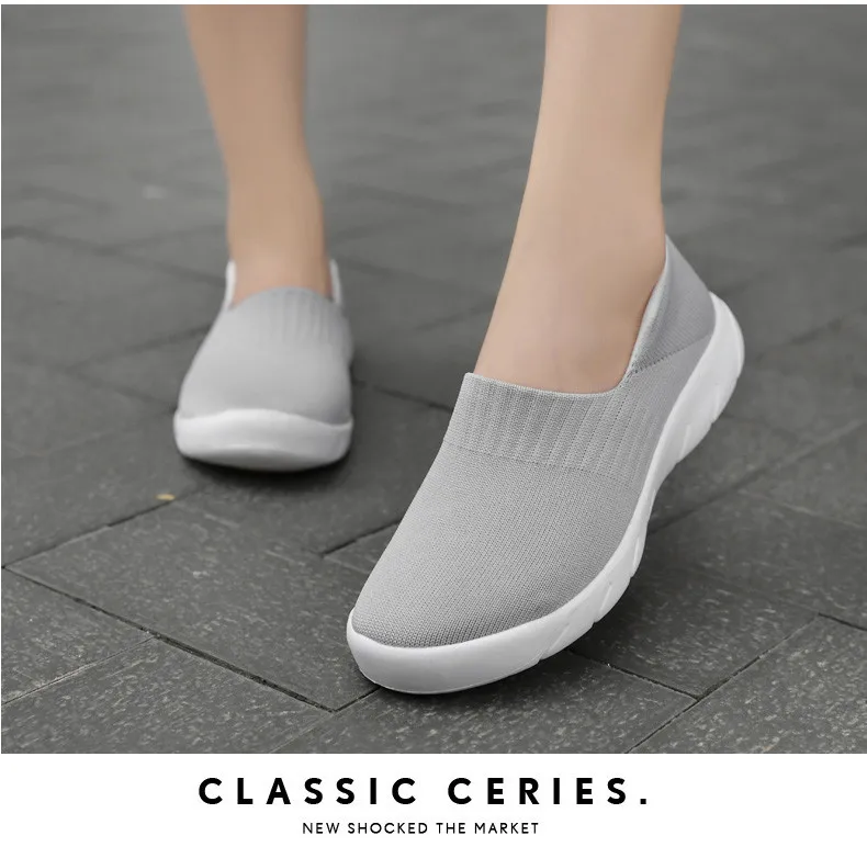 PINSEN/ осенние кроссовки; женская обувь на плоской подошве; удобные повседневные носки; женские Балетки без застежки; обувь на плоской подошве; zapatillas mujer