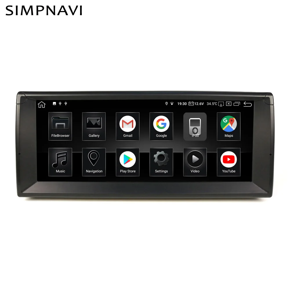 Автомобильный мультимедийный плеер экран 10 25 дюйма IPS Android для BMW E39 4 гб озу 64 пзу
