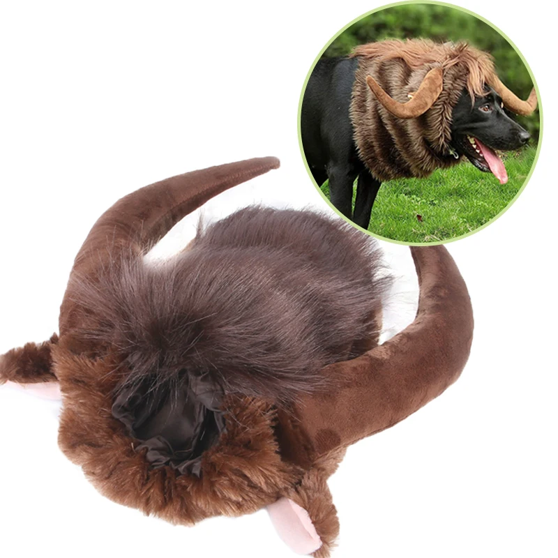 Hond Kostuums Vee Hoorns Voor Honden Cap Kat Winter Warme Pruik Hoofddeksels Grappige Leuke Huisdier Cosplay Hond Accessoires Voor Kleine honden Hoed ^ ^ Hond Kostuums Vee Hoorns Voor Honden Cap Kat Winter Warme Pruik Hoofddeksels Grappige Leuke Huisdier Cosplay Hond Accessoires Voor Kleine honden Hoed ^ ^