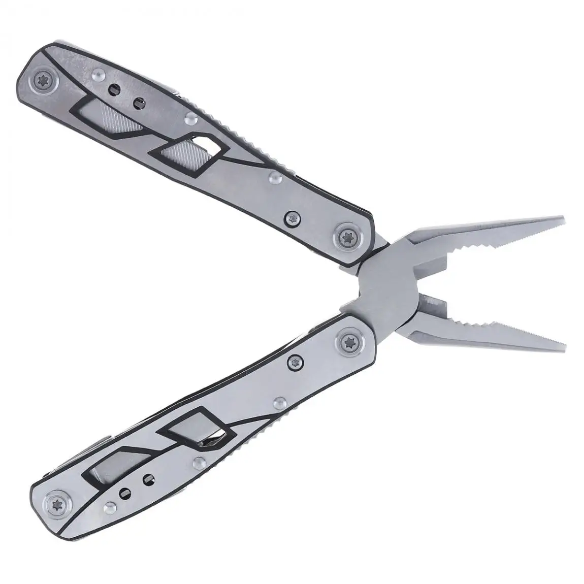 

Mini Multifunction Accessories External Type Combination Folding Pliers Tool with Scissors Treatment for Camping Outdoors
