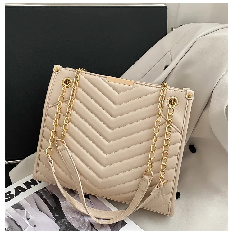 

Textured women's small bag 2021 new all-match one-shoulder diagonal portable chain large-capacity stylish small square bag