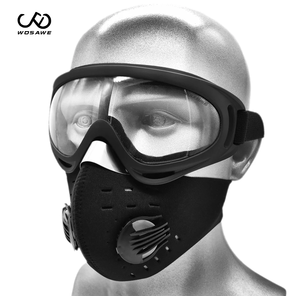 

WOSAWE Ski Goggles With Mask Windproof Skiing Snowboarding Sunglasses Snowmobile Motocross Outdoor Sports Glasses