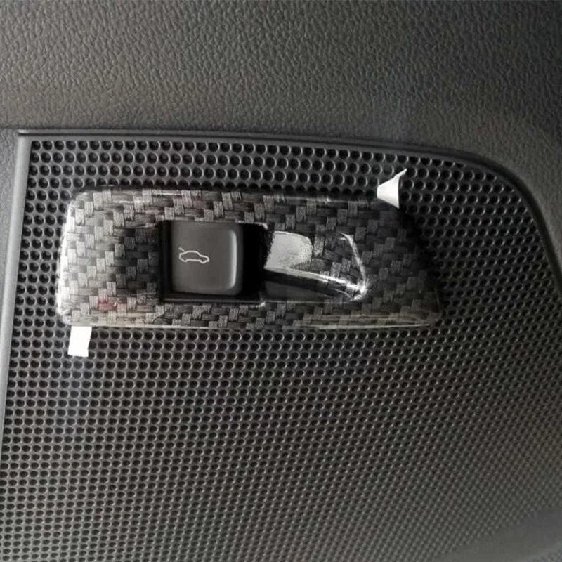 

Хромированная рамка для автомобильного переключателя двери багажника из АБС-пластика декоративная накладка наклейка подходит для Skoda Kodiaq ...