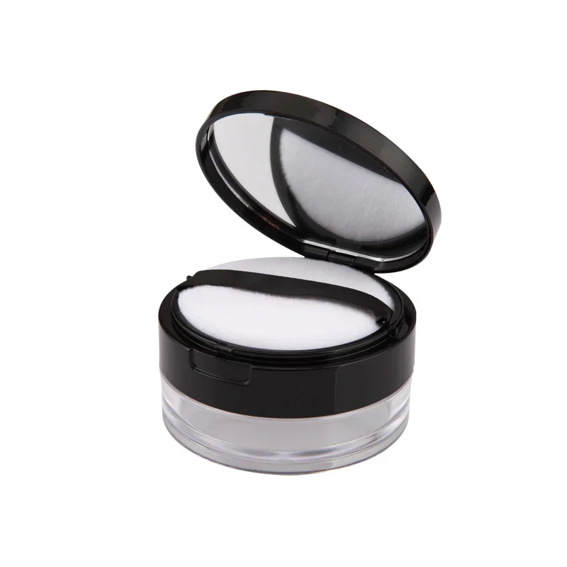 Портативный пластиковый контейнер для пудры ручной Пустой свободный горшок с