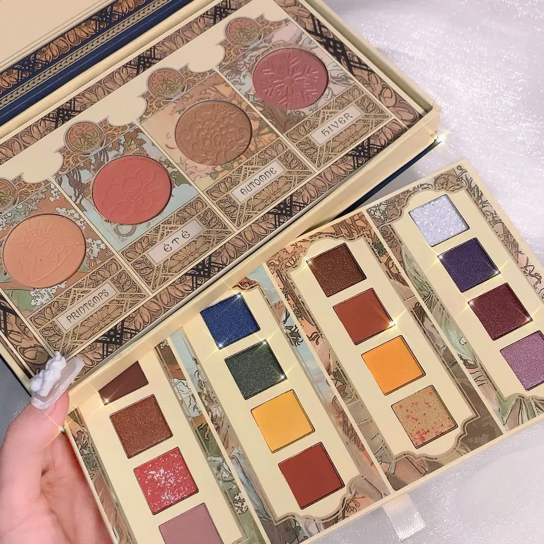 

Renaissance Eyeshadow Palette Blush Palette Face Color Water Proof Cute Makeup Palette Cheap Women's Cosmetics