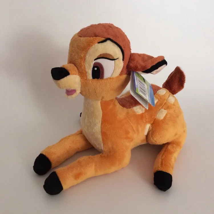 Mu&ntilde;eco de peluche de dibujos animados de Bambi, juguete suave de 30/40/55cm para regalo de Navidad-0
