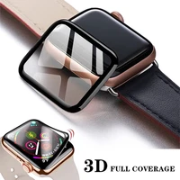 3d waterproof full screen protector for apple watch 6 se 5 4 40mm 44mm not tempered soft glass for iwatch series 3 2 1 38mm 42mm