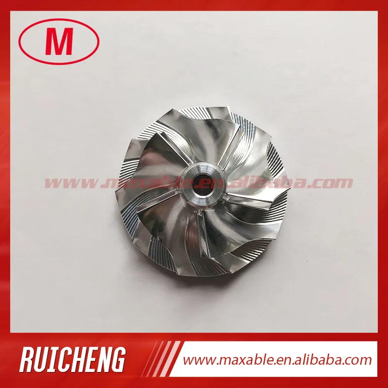KP35 5435-123-2007 27.40/37.05mm 5+5 blades turbo Billet/milling/aluminum 2618 compressor wheel for 5435-970-0001/0007/0009/002 |