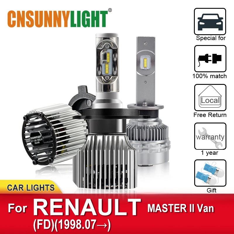CNSUNNYLIGHT Автомобильный светодиодный налобный фонарь для RENAULT MASTER II Van FD с 1998 года