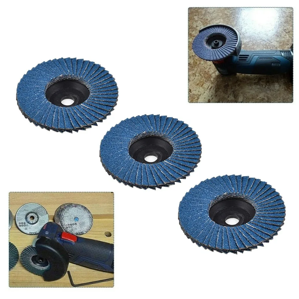 

Blue Grinding Wheel Flap Discs Flat Hole 10mm Sanding Discs Wood Cutting