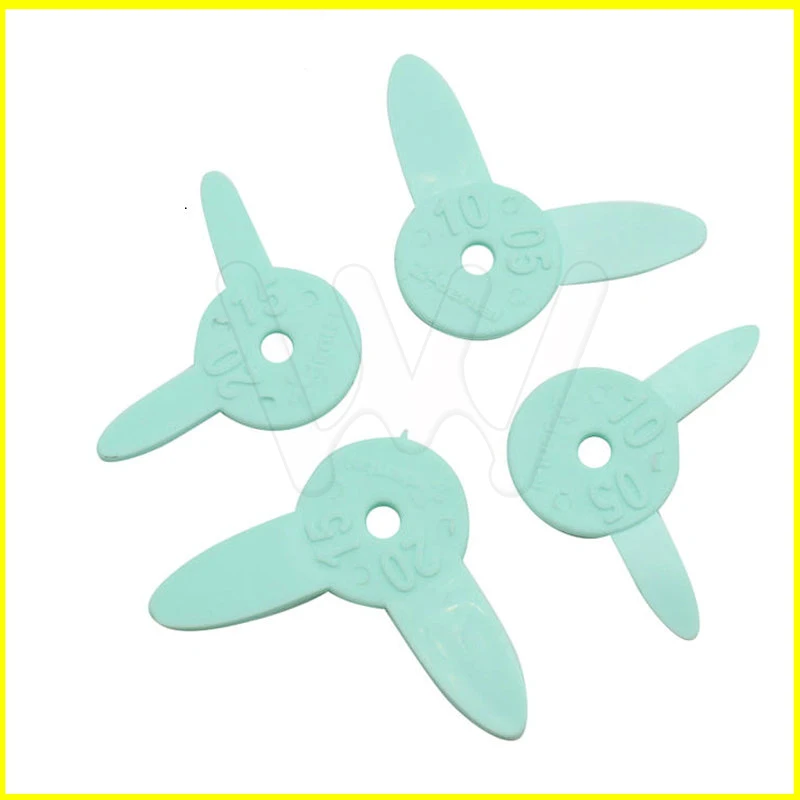 4 шт./компл. Стоматологическая резиновая линейка для измерения зубных щелей