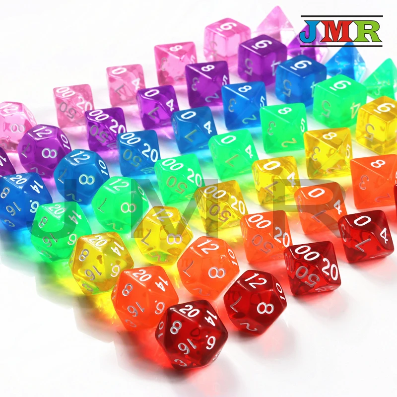 Игральные кости высокого качества 7 шт./компл. D4 D20 для игр таких как настольные