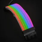 LIANLI STRIMER PLUS адресуемый 24-контактный материнский кабель 8PIN GPU расширение Тройной 8P Поддержка + 5 В 3PIN MB контроль