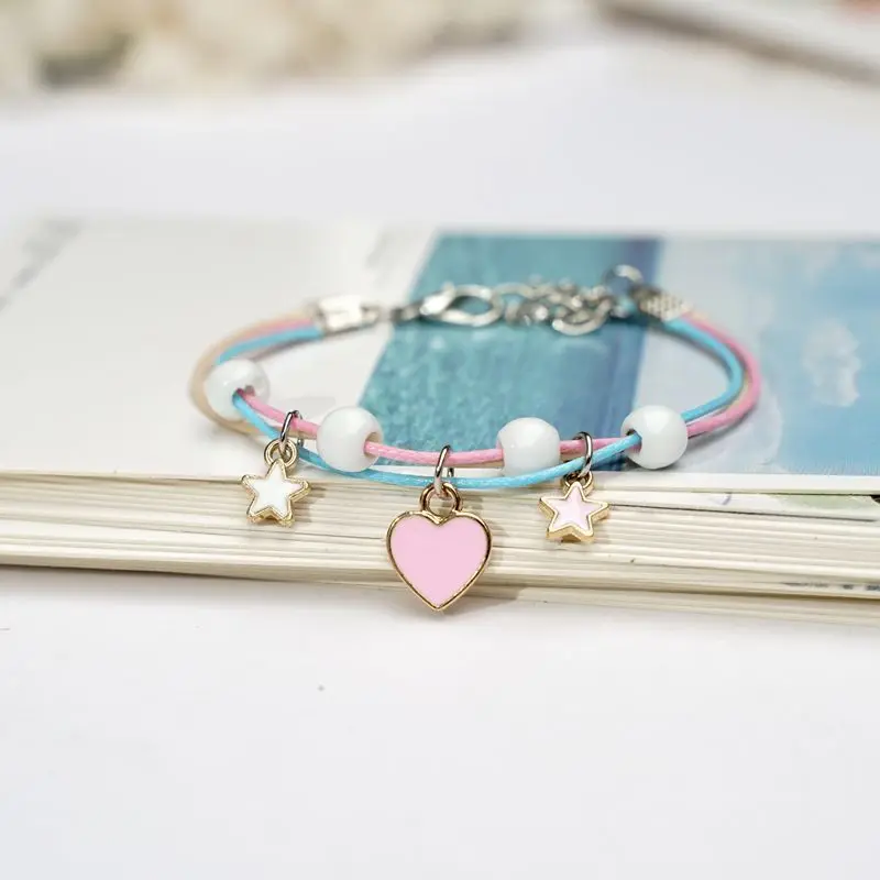 

Korean version bracelet female student boudoir honey lovely girl heart sister gift sweet and simple