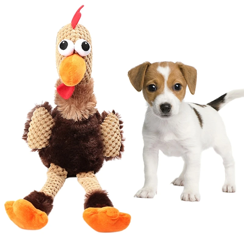 Игрушка для жевания в виде курицы и собаки мягкая игрушка-пищалка щенка | Дом сад