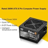 max 550w pc power supply atx 6 pin pfc 80plus sata gaming quiet desktop computer power supply support rtx20gtx10 graphics card