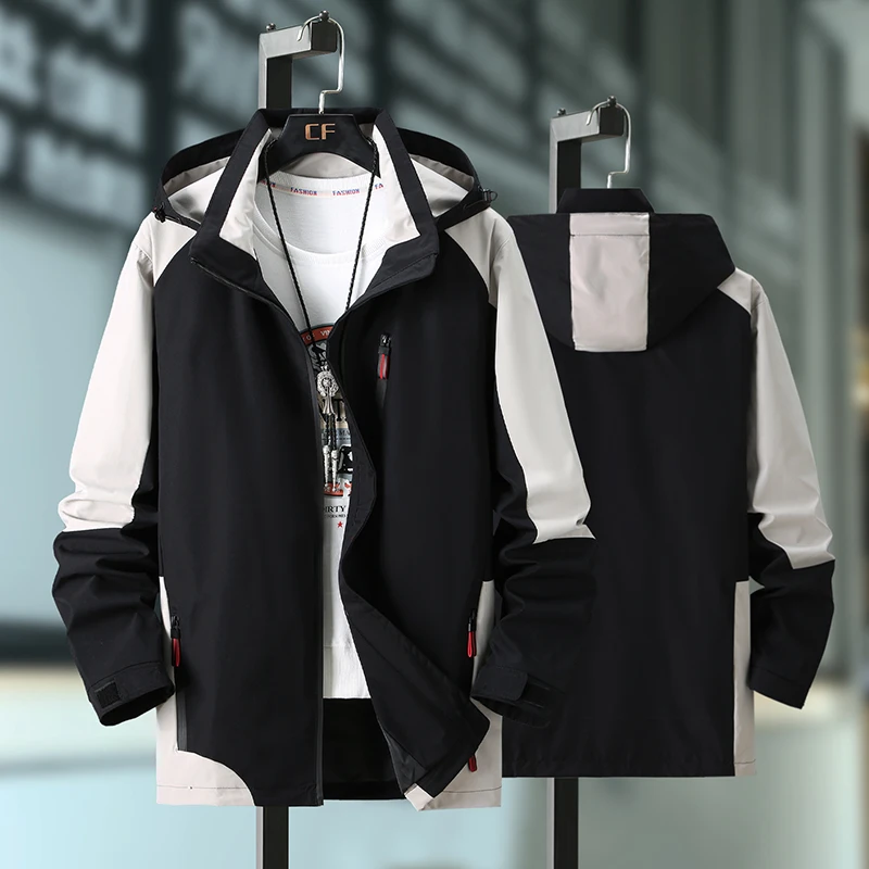 Мужская куртка с капюшоном большие размеры 7XL 8XL 9XL 10XL | одежда