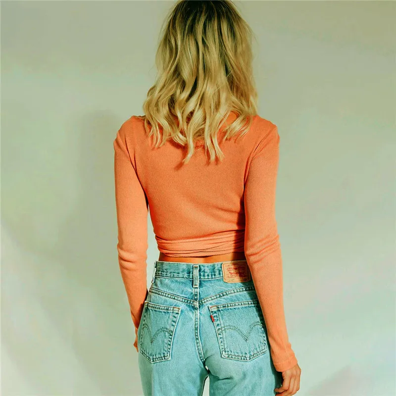 

Long Sleeve Shirt Women 2019 Plus Size Autumn Korean Clothes Sexy Casual Short Tops