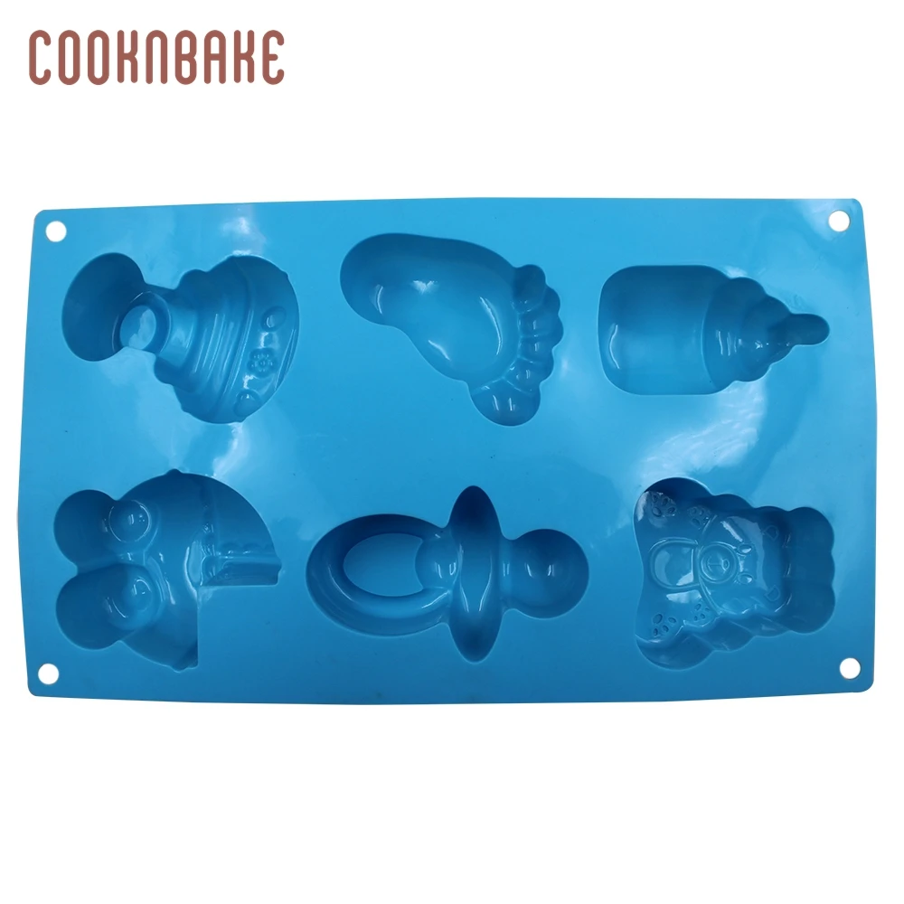 COOKNBAKE baby силиконовая форма для мыла ручной работы медведь пудинг торт