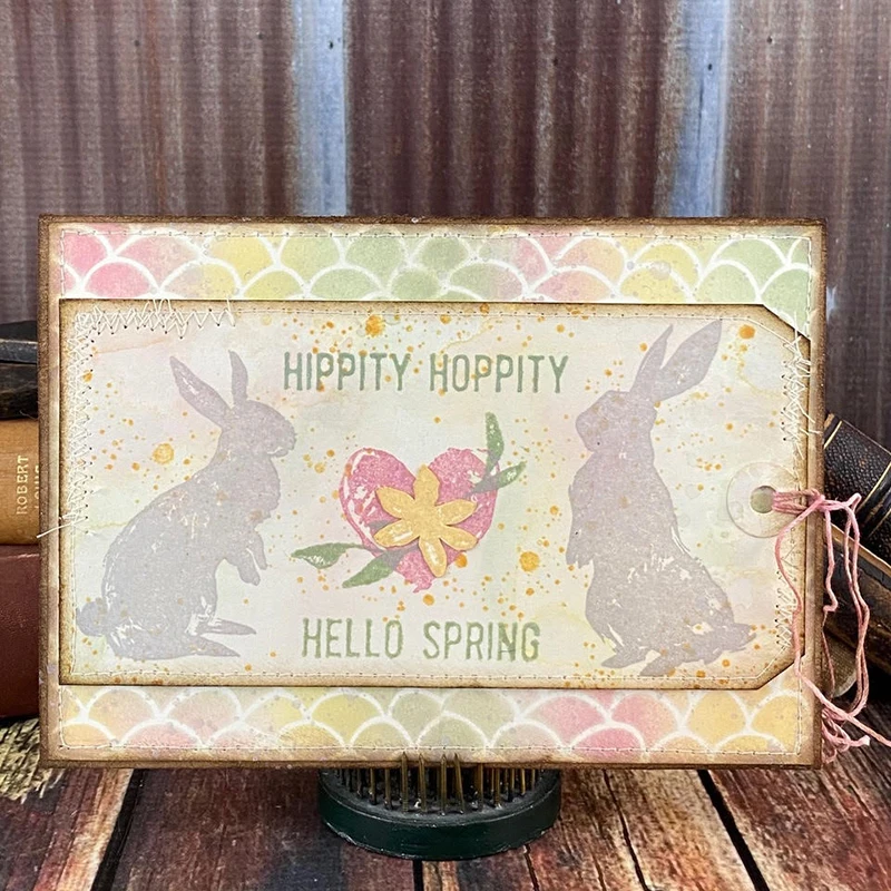 2021 Новый Пасхальный кролик яйцо прозрачный наборы штампов с изображением