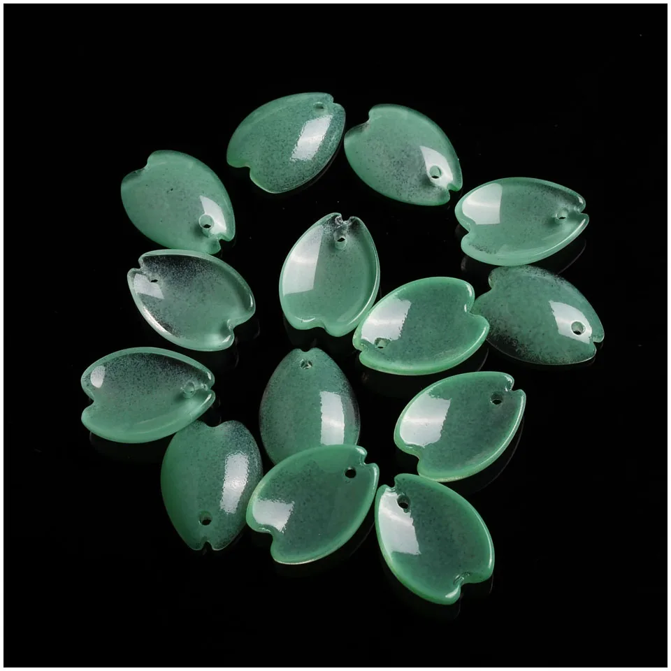 Бусины из зеленой глазури аксессуары сделай сам стеклянные бусины для