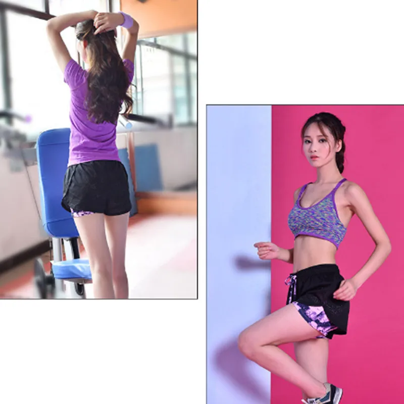 

Summer Double Layer Shorts Women Skinny Fitness Shorts Women Elastic Casual Shorts Female Joggings pantalones cortos mujer