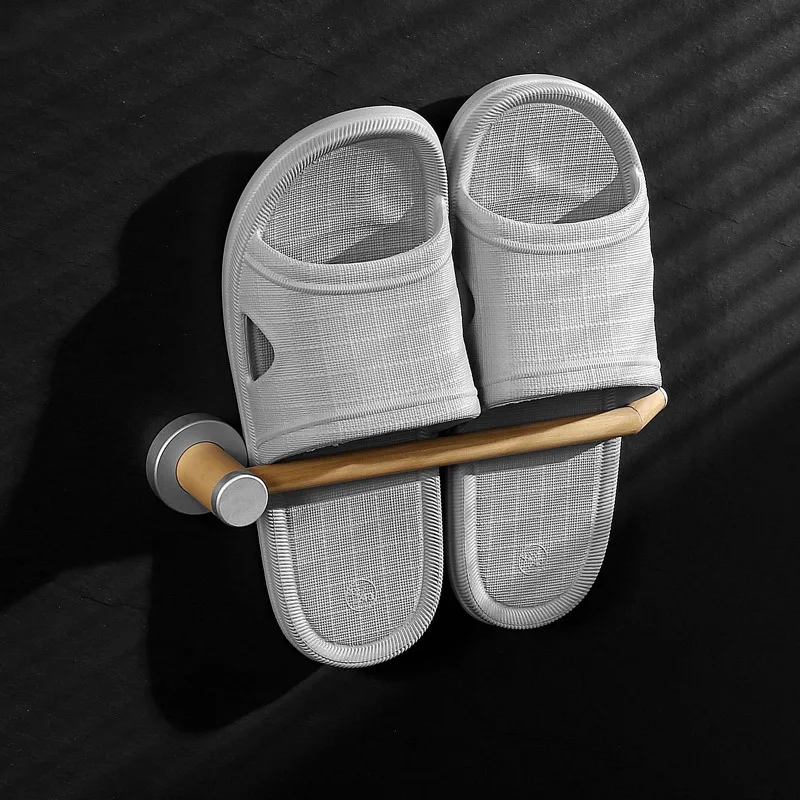 Ванная комната многоразовые тапочки вешалка настенная деревянная для полотенец