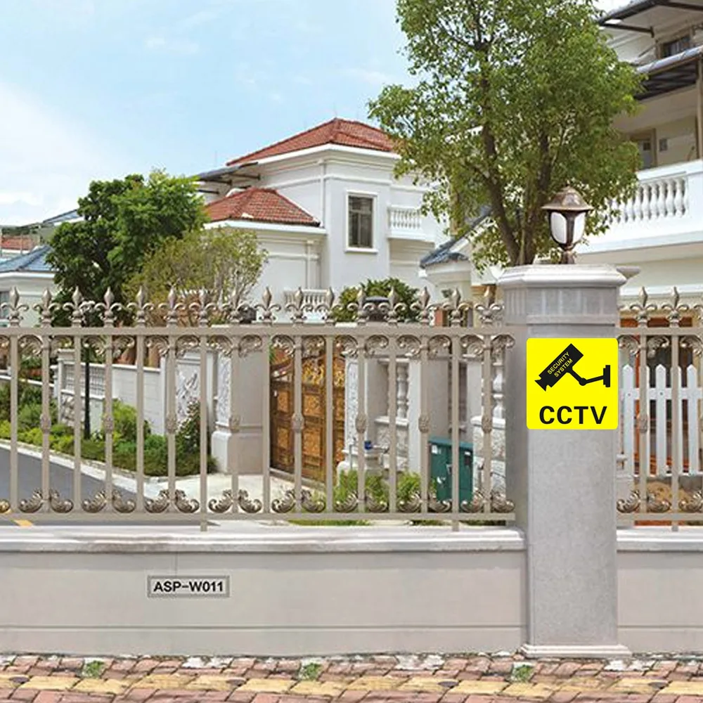 Водонепроницаемые наклейки для видеонаблюдения с Предупреждение лизацией дома