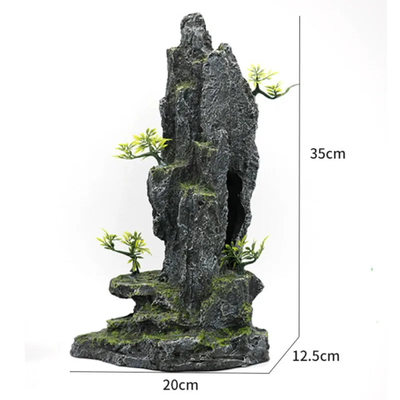 

Aquarium Decoration Accessories 35cm Large Rockery Fish Tank Landscaping Ornaments Artificial Decorative Rocks Aquascape Decor