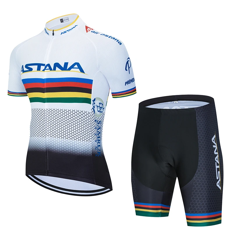 Новинка 2020 красный Астана велосипедная команда Джерси 19D велосипедные шорты