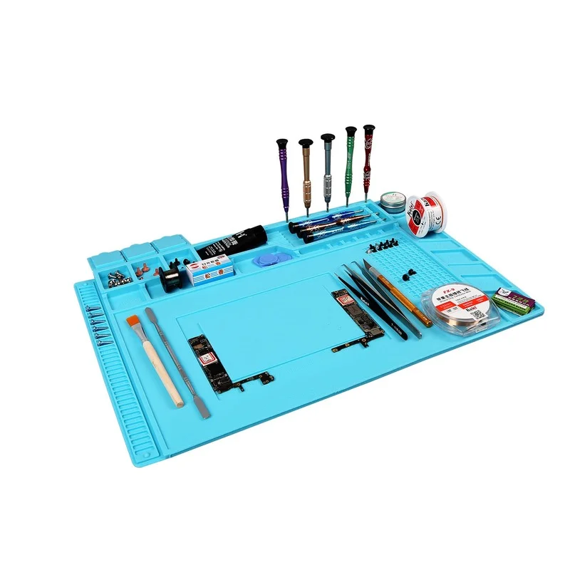 Magnetic Heat Insulation Silicone Working Mat for BGA Soldering Repair Station