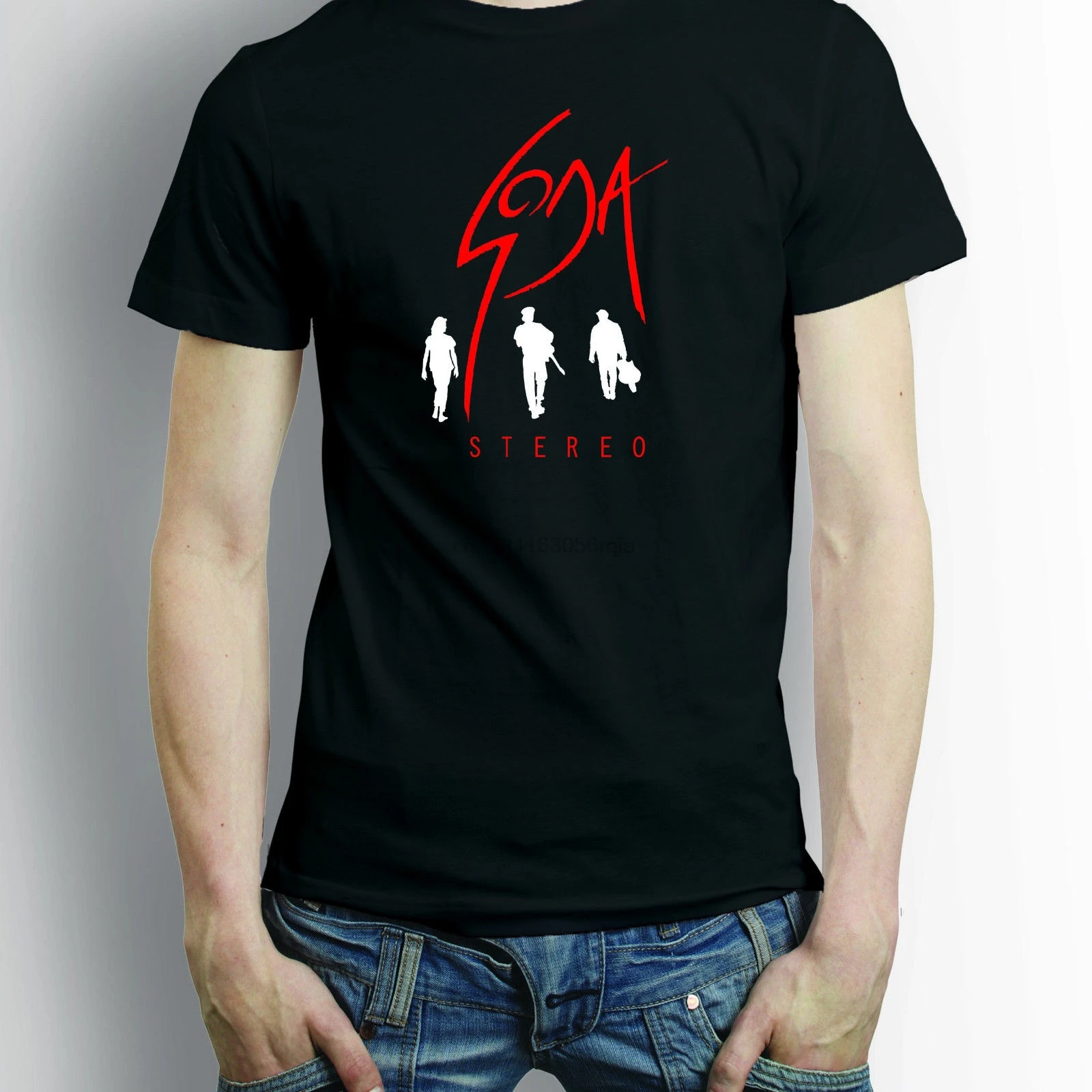 Сода стерео черная футболка|Мужские футболки| |
