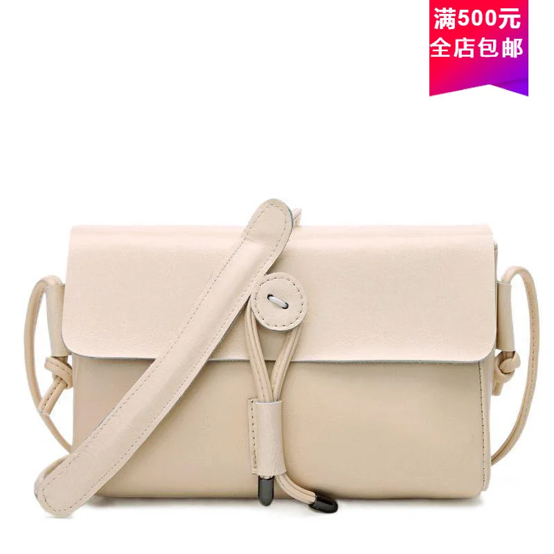 

2021 spring and summer new Korean fashion bag Single Shoulder Bag Fashion versatile cowhide diagonal small square bag