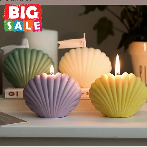 Ароматические свечи в виде ракушек для дома украшение на день рождения и свадьбу