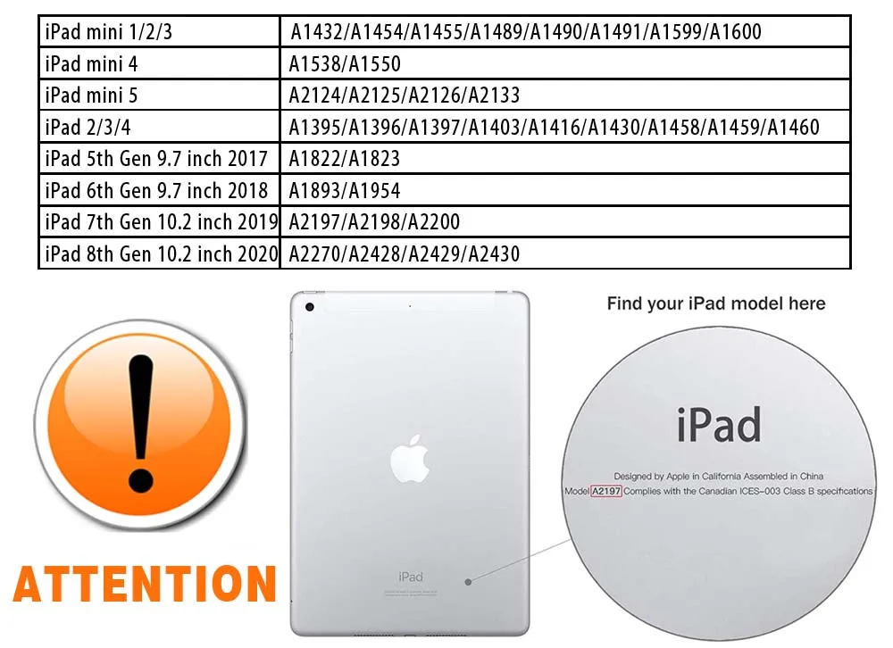 Пластиковый чехол для планшета Apple IPad 5th 6th/7th 2019/8th 2020/ Mini 1 2 3 4 5/ жесткий + Бесплатный
